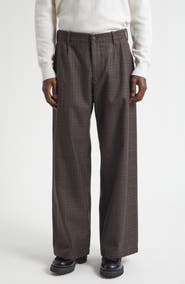 OUR LEGACY Bridge Plaid Vigin Wool Chinos