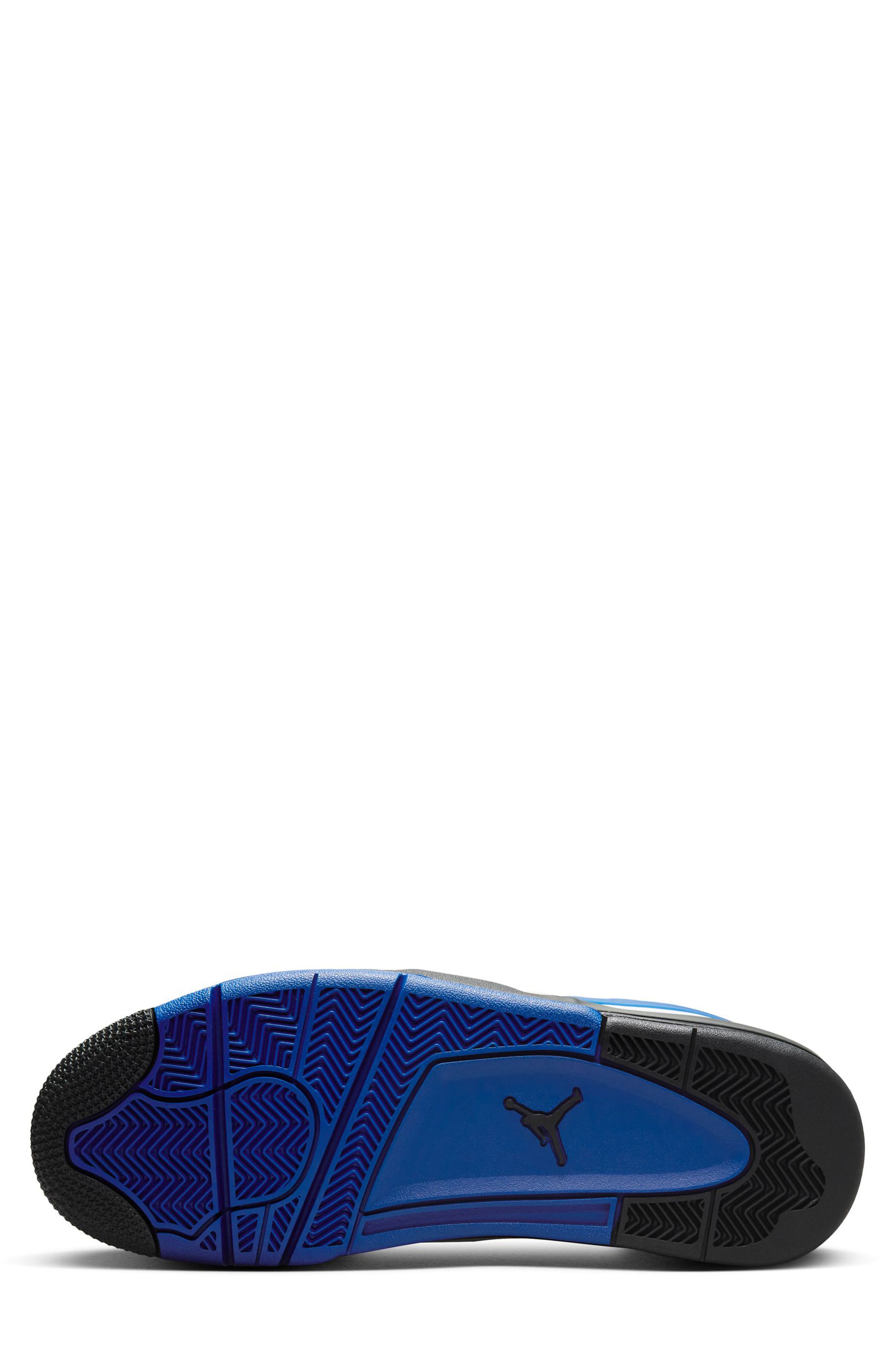 Air Jordan 4 RM Sneaker, Alternate, color, WHITE/ DEEP ROYAL BLUE/ BLACK