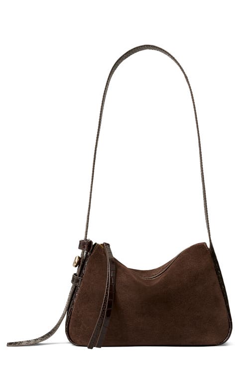 Small Romy Suede Shoulder Bag