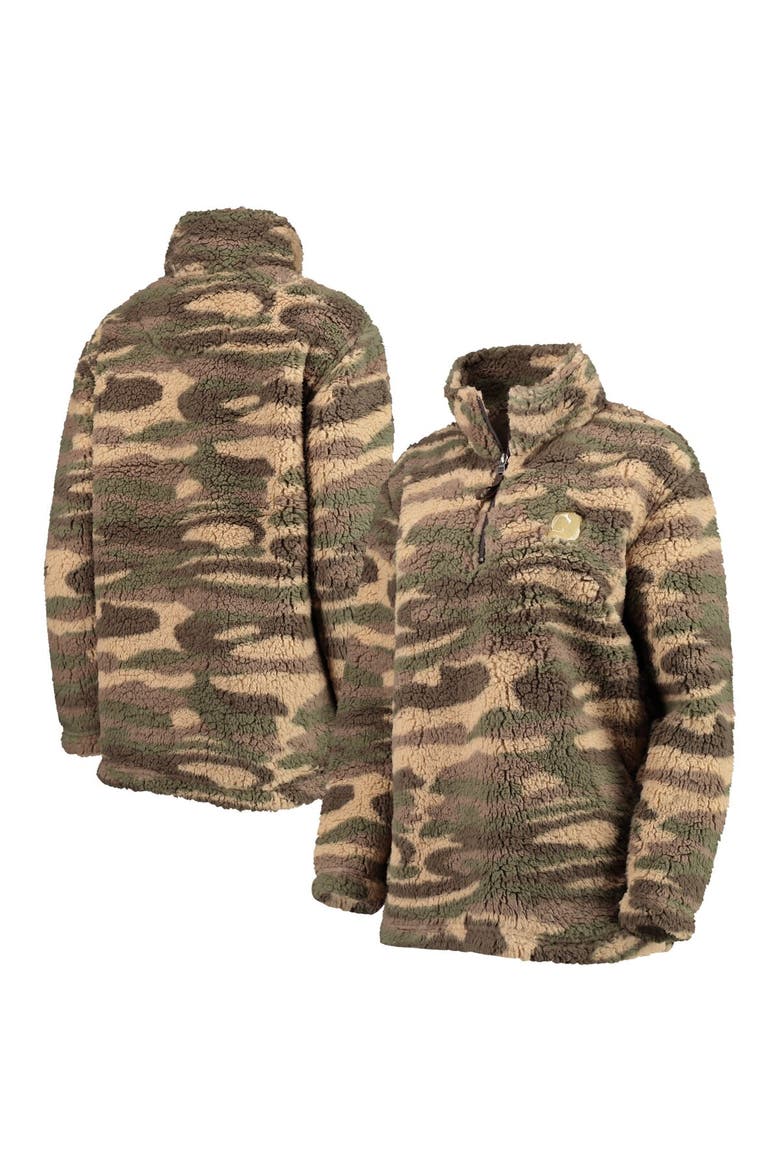 Women's G-III Sports by Carl Banks Camo New Jersey Devils Sherpa Quarter-Zip Jacket, Main, color, Camo