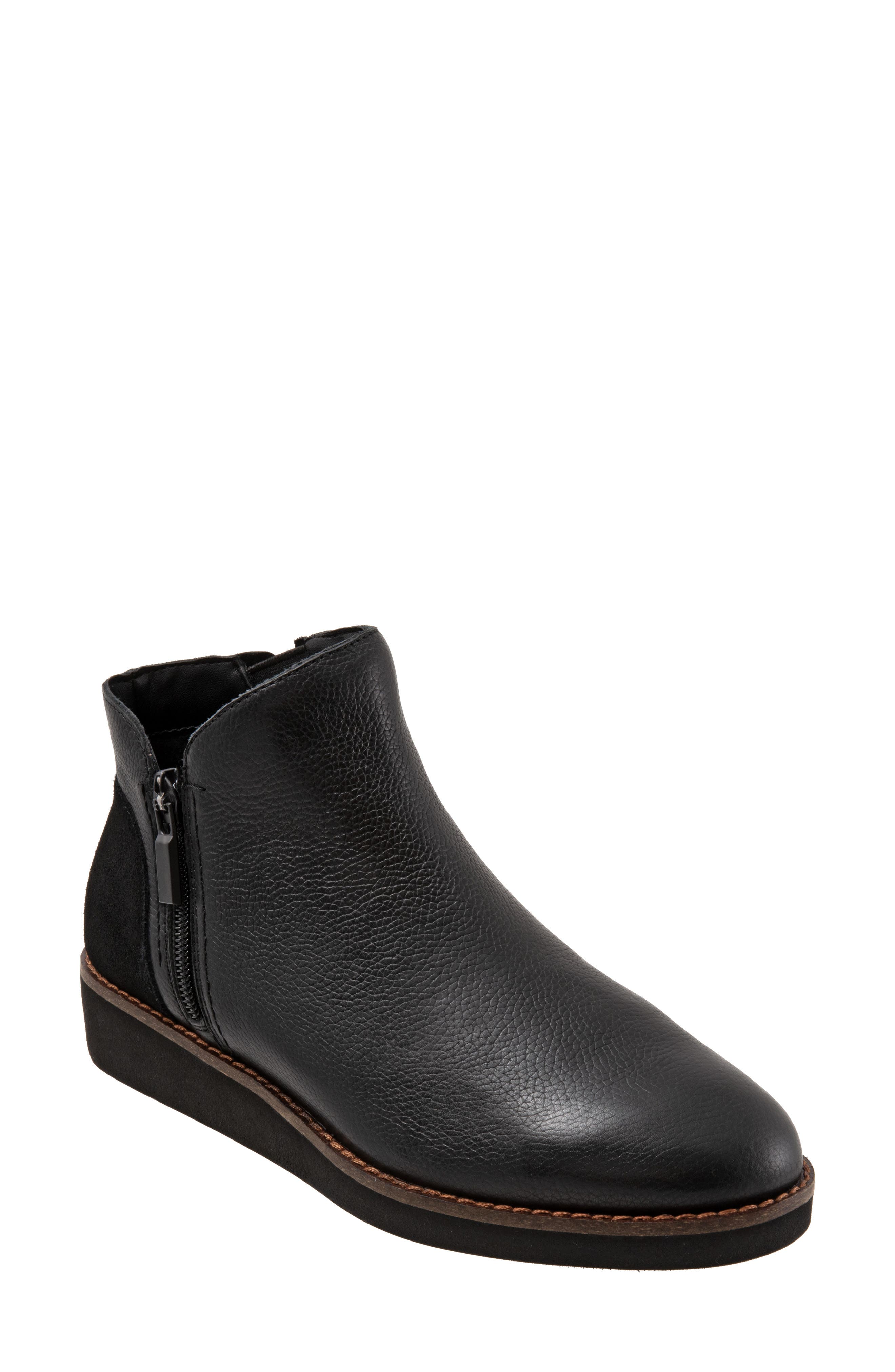 SoftWalk<sup>®</sup> Wesley Bootie, Main, color, Black Leather
