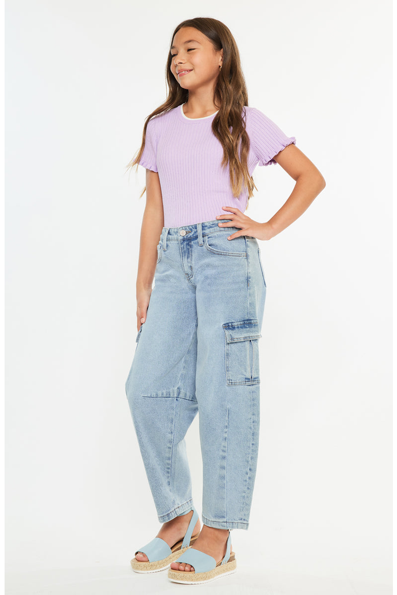 Trinity Low Slung Horseshoe Jeans, Alternate, color, Medium Wash