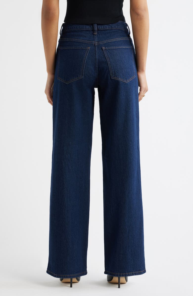 Open Edit Mid Rise Wide Leg Jeans, Alternate, color, Drexel Wash