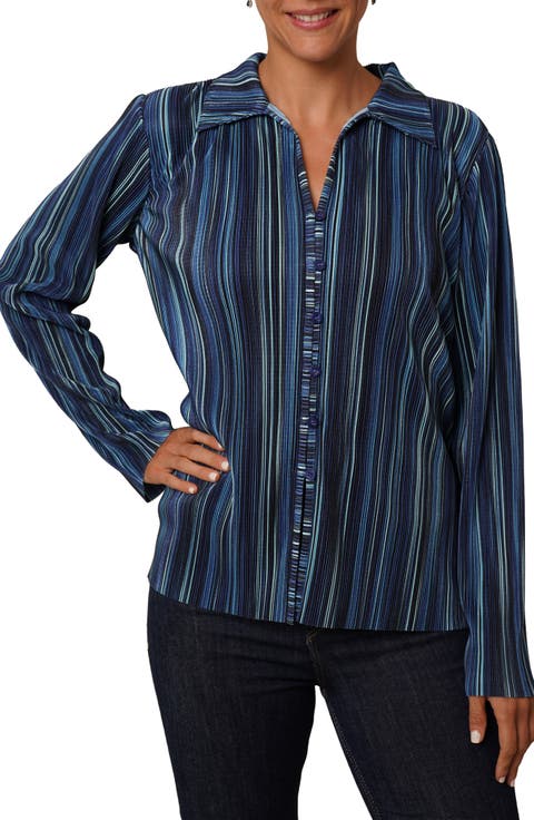 Plissé Button-Up Shirt