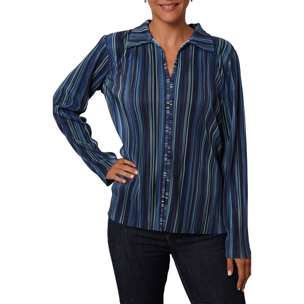 Cyrus Plissé Button-up Shirt In Animal Print