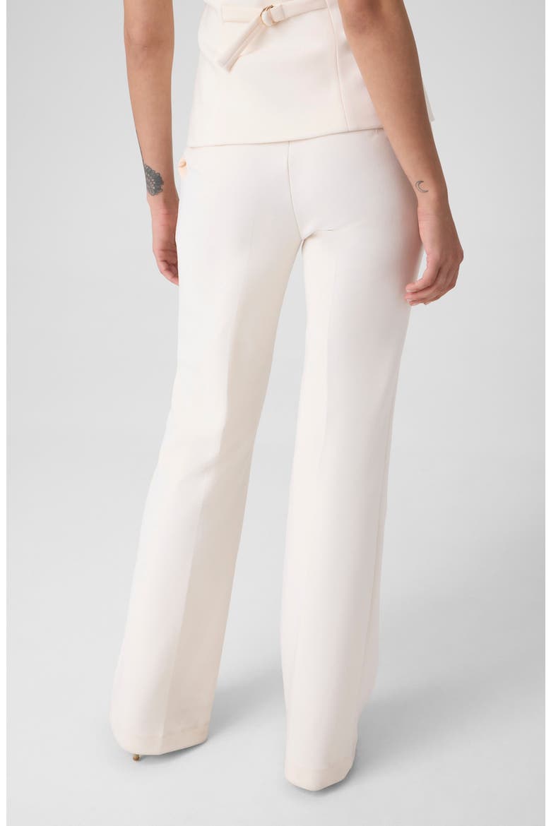 Viola Mid Rise Flare Pants, Alternate, color, EGGSHELL ECRU