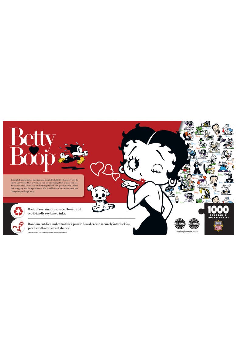Betty Boop 1000 Piece Panoramic Puzzle, Alternate, color, Multicolor