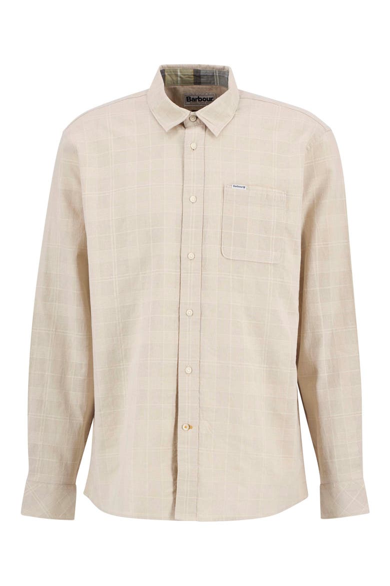 Relaxed Kingswell Tartan Plaid Button-Up Shirt, Alternate, color, LIGHT STONE