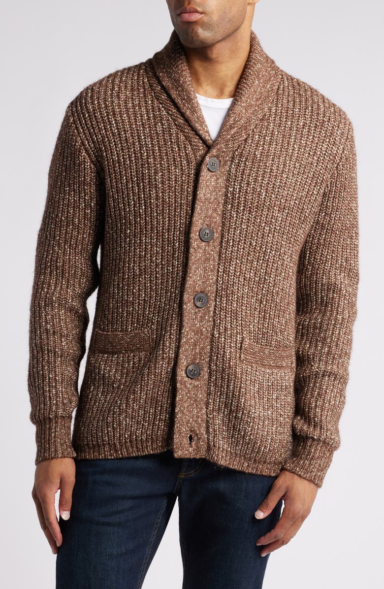 Schott NYC Heavyweight Shawl Collar Cardigan, Alternate, color, 