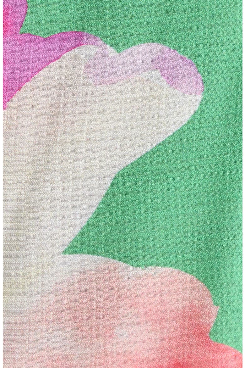 One-Shoulder Cover-Up Maxi Dress, Alternate, color, GREEN TRELLIS