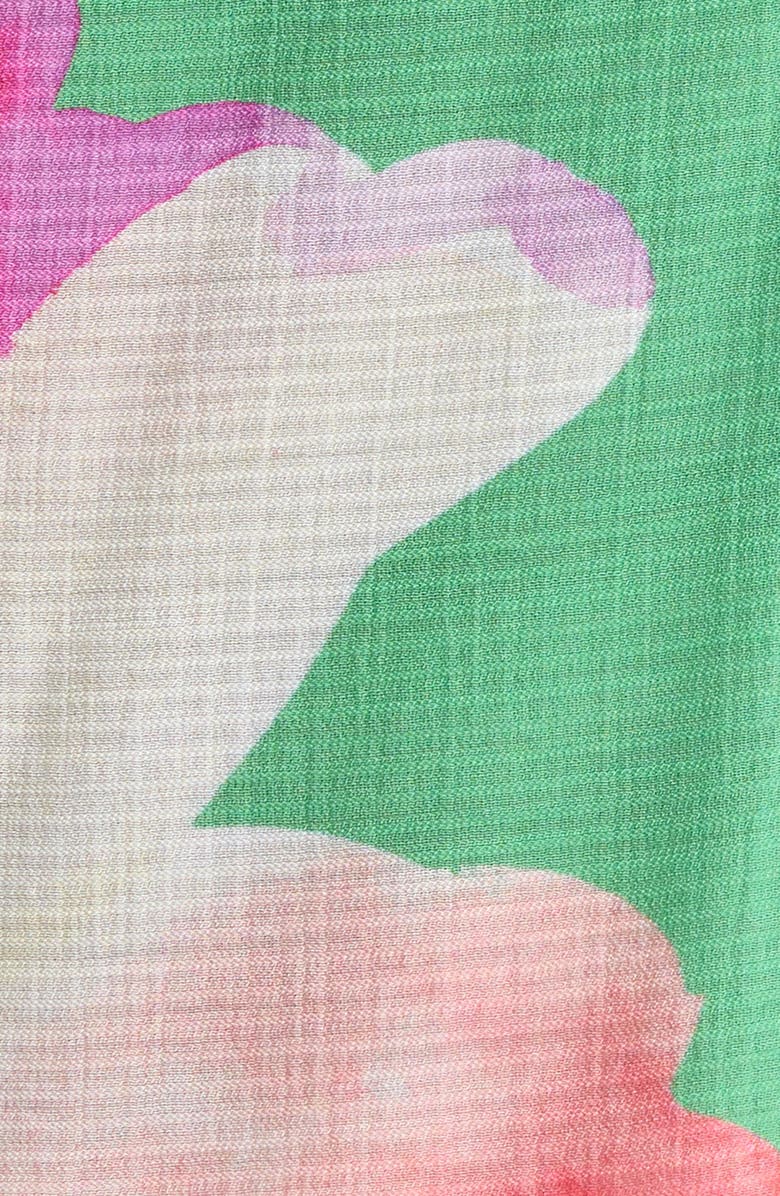 Hutch One-Shoulder Cover-Up Maxi Dress, Alternate, color, Green Trellis