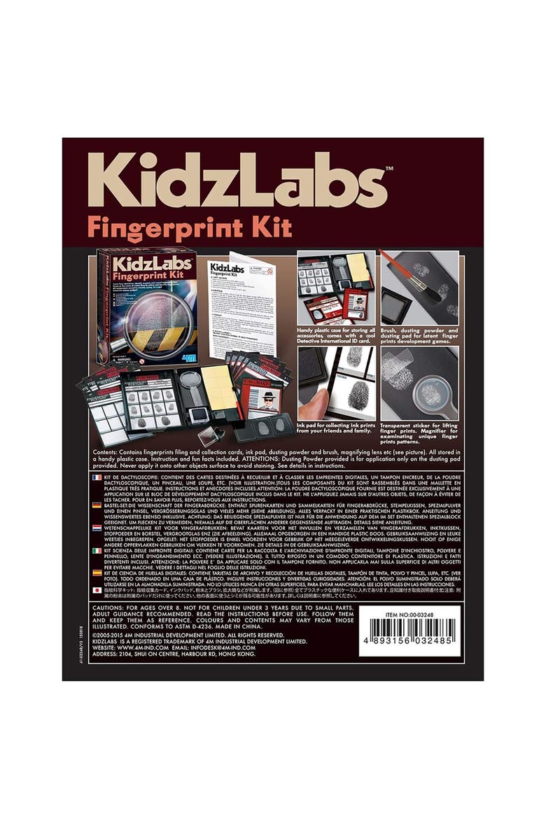 Fingerprint Science Kit , Hands-On STEM Activity Set, Alternate, color, Multicolored