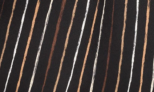 Nic + Zoe Mini Painted Stripe Shirt In Black Stripe In Multi