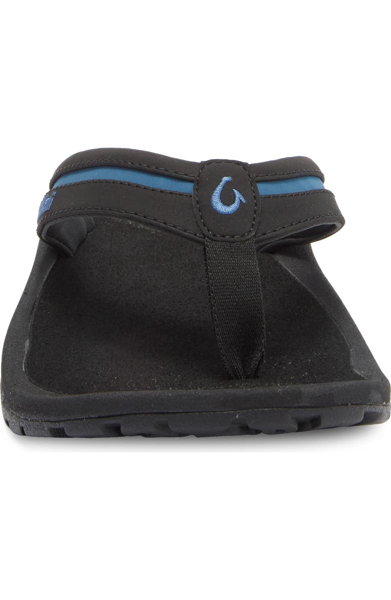 OluKai Ohana Plua Flip Flop, Alternate, color, Black / Slate Blue