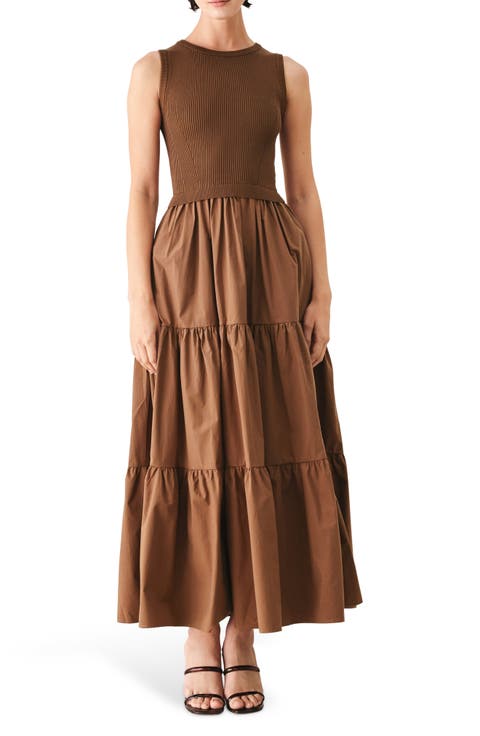 Mixed Media Maxi Dress