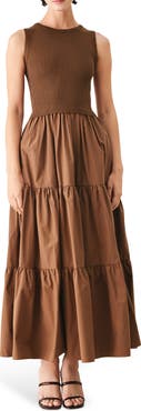 FREEMARKET Mixed Media Maxi Dress
