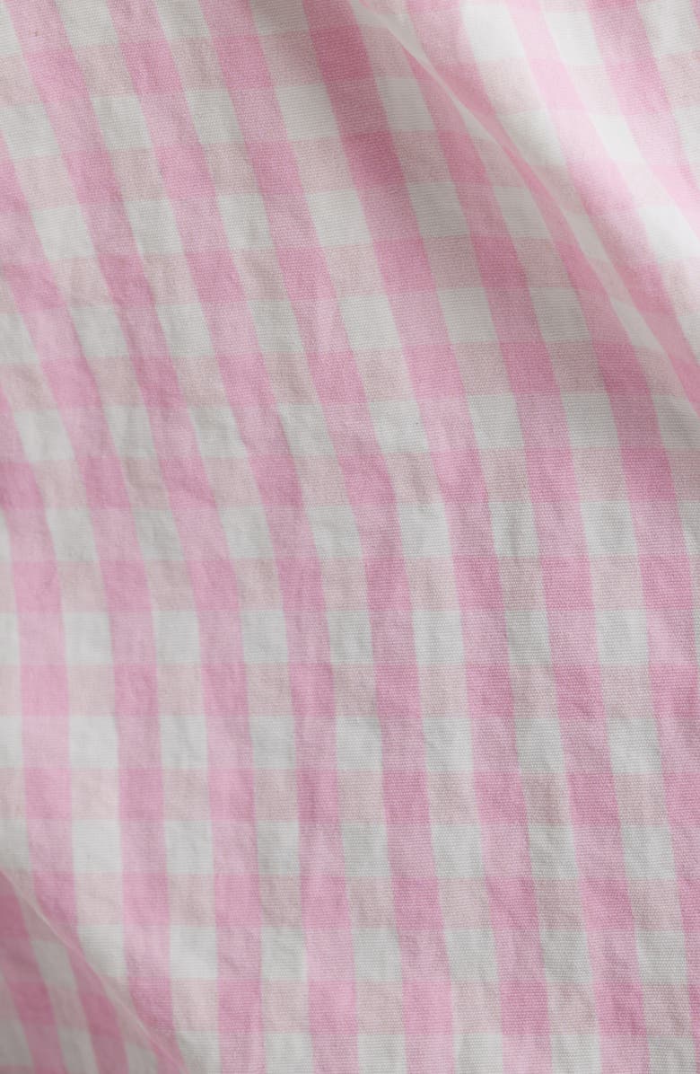 LoveShackFancy Lavey Gingham Shorts, Alternate, color, Tickled Pink