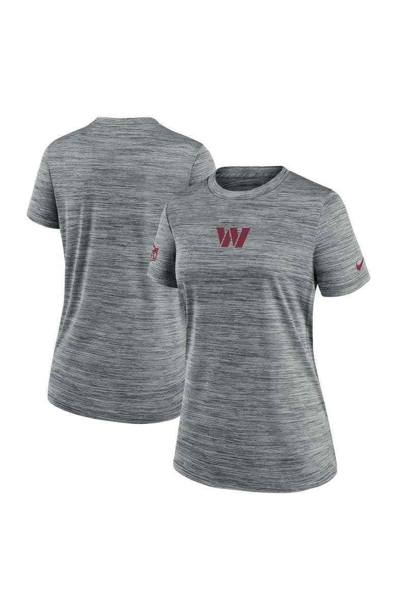 Nike Women's Nike Gray Washington Commanders Sideline Velocity Performance T-Shirt, Main, color, Gray