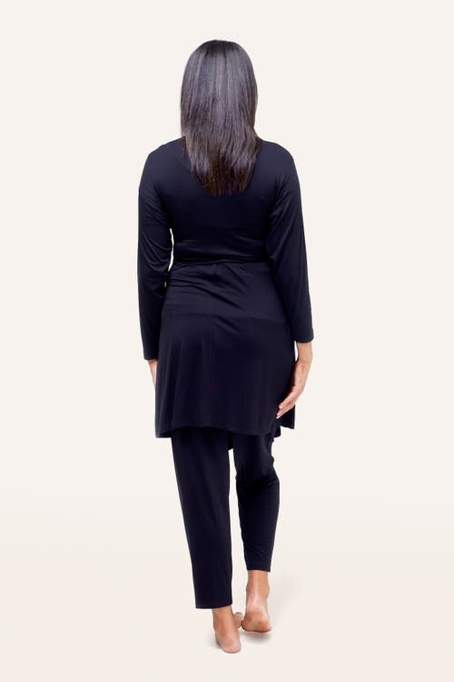 Nom Maternity Second Skin Robe In Black