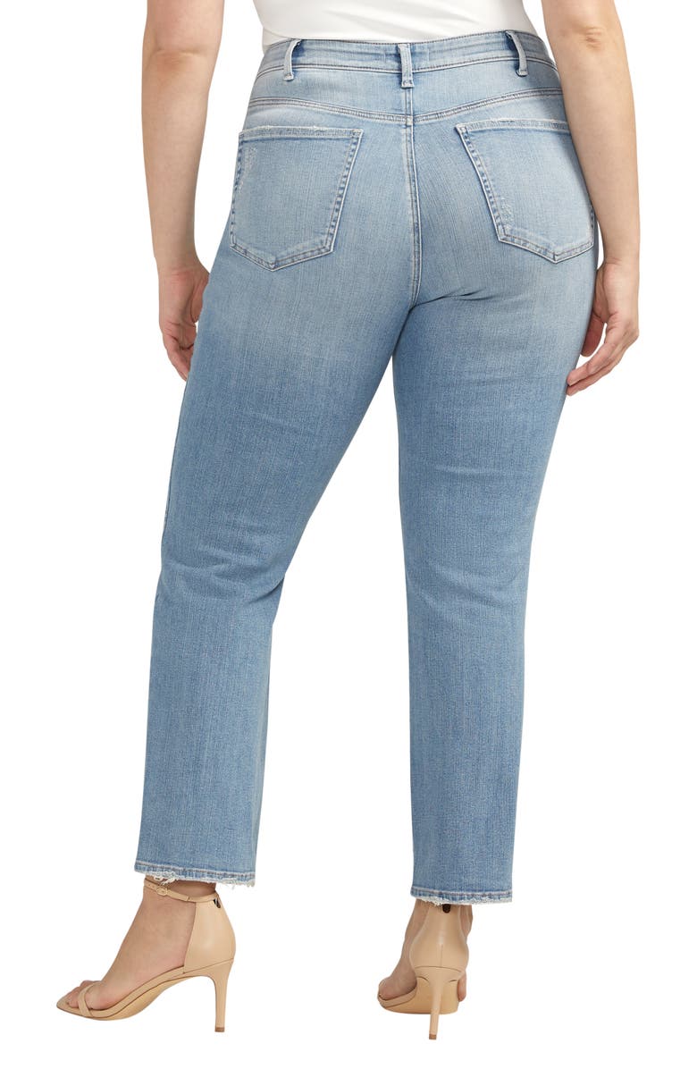 Silver Jeans Co. Isbister High Waist Straight Leg Jeans, Alternate, color, 