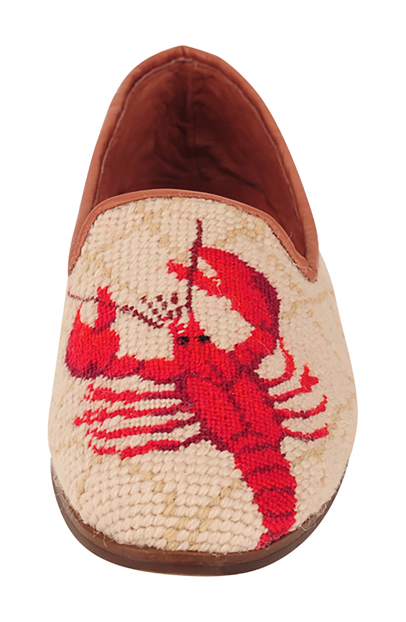 ByPaige BY PAIGE Needlepoint Lobster Flat, Alternate, color, 