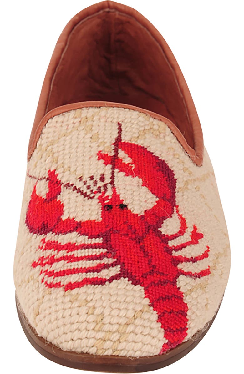 ByPaige BY PAIGE Needlepoint Lobster Flat, Alternate, color,