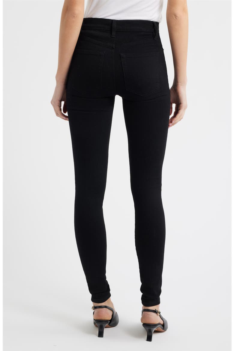 Le High Skinny Jeans, Alternate, color, BLACK