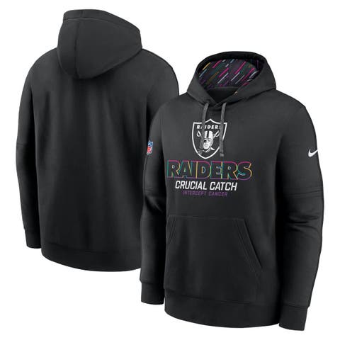 Men's Nike Black Las Vegas Raiders 2024 NFL Crucial Catch Club Pullover Hoodie