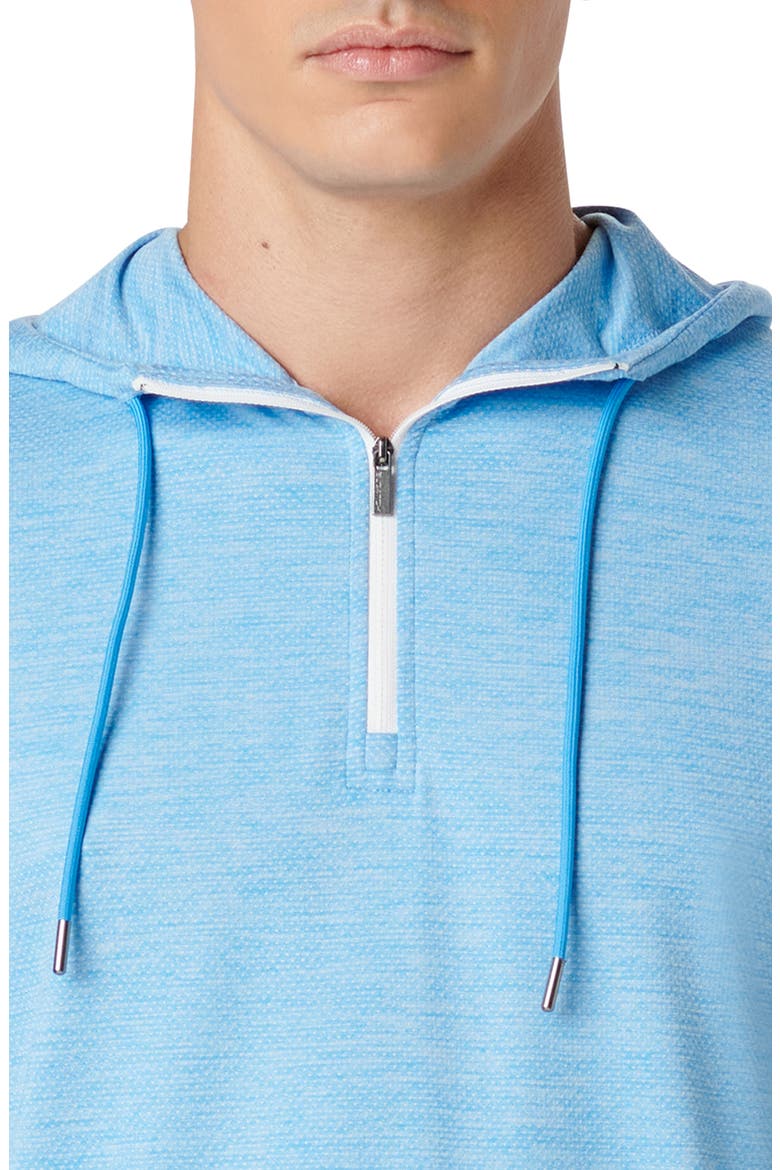 Quarter Zip Performance Hoodie, Alternate, color, AZURE