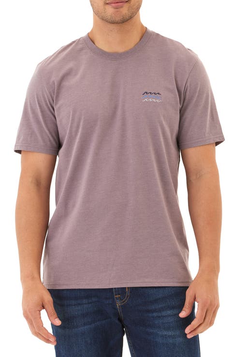 Kea Wave Embridered Cotton Blend T-Shirt