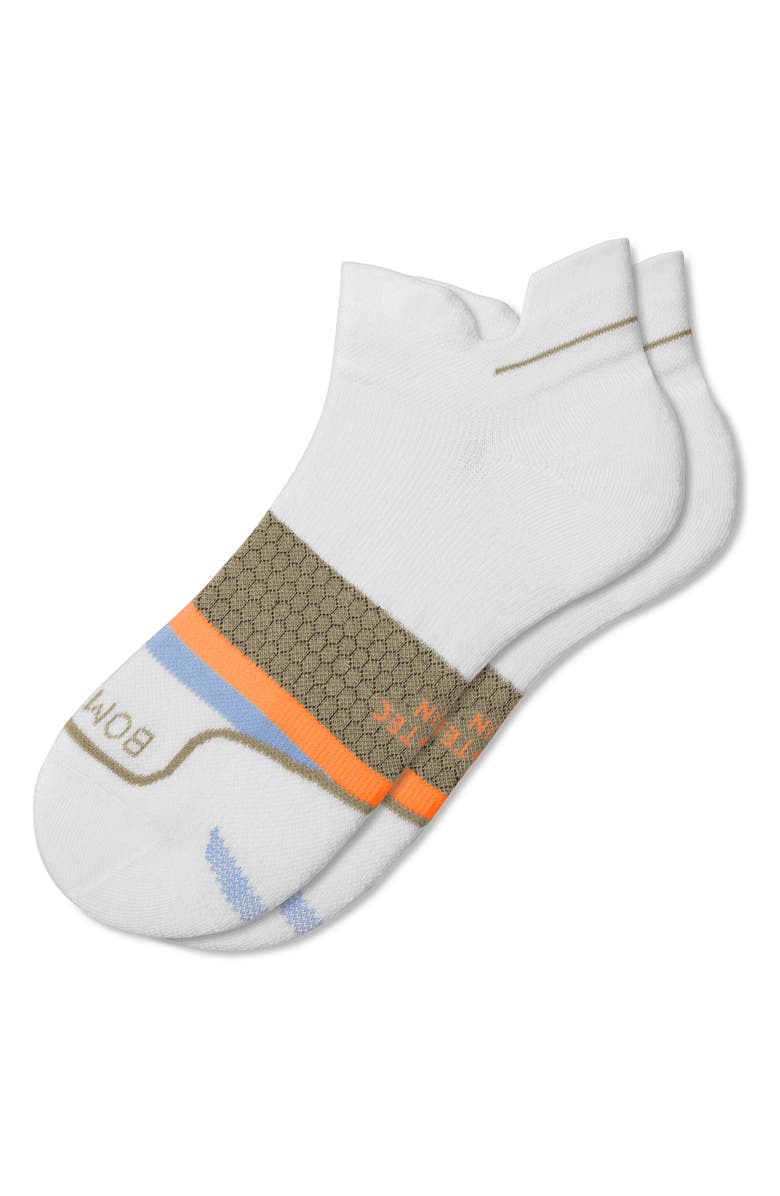 Bombas Stripe Running Ankle Socks, Main, color, 