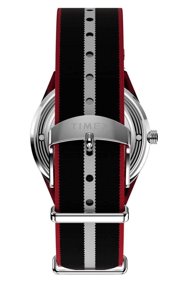 Marlin® Jet Webbing Strap Watch, 38mm, Alternate, color, BLACK