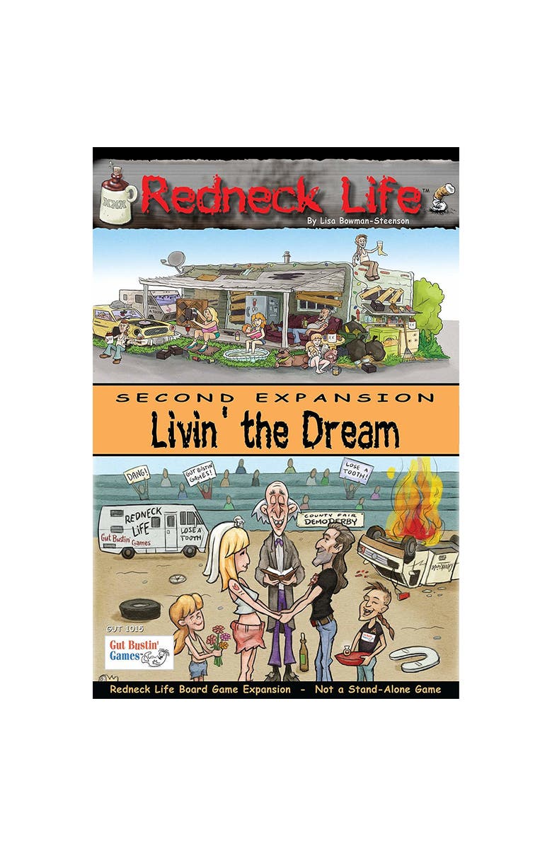 Gut Bustin' Games Livin The Dream! Redneck Life Board Game Expansion 2, Alternate, color, Multicolored