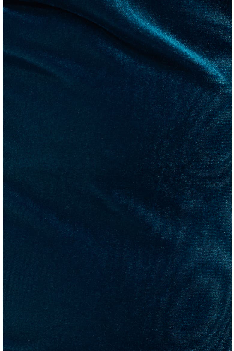 Velvet Bell Sleeve Cocktail Dress, Alternate, color, DARK TEAL
