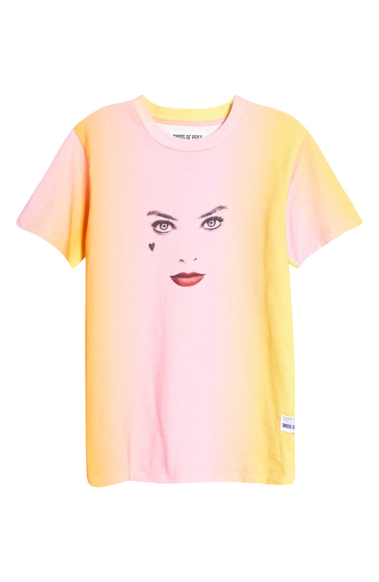 BIRDS OF PREY Harley Quinn Tie Dye Cotton Graphic Tee, Alternate, color, 