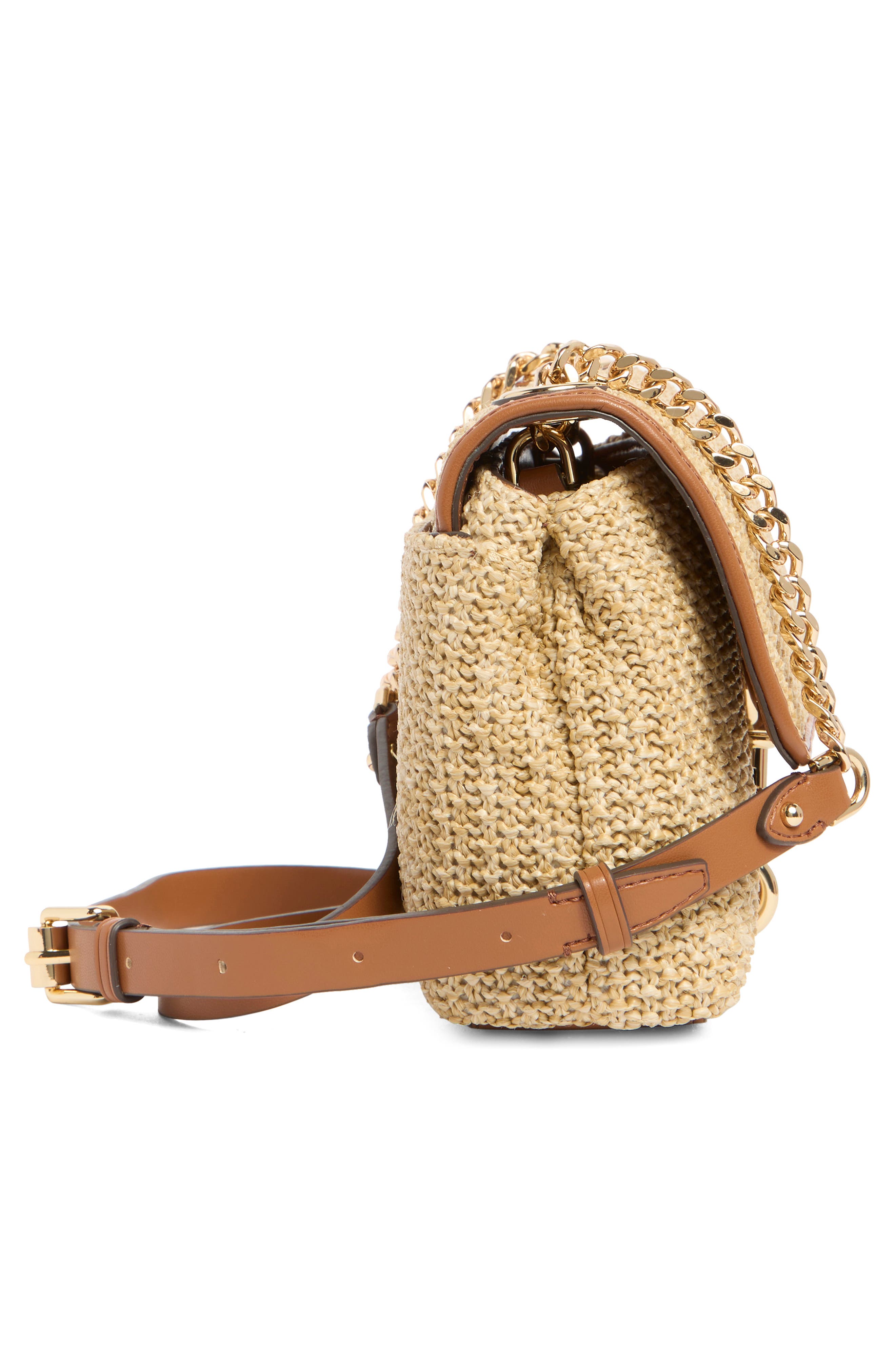 Rebecca Minkoff Edie Straw Crossbody Bag, Alternate, color, 