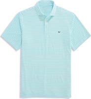 vineyard vines Sankaty Stripe Performance Piqué Polo