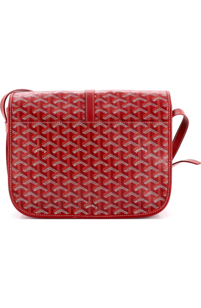 Pre-Owned Goyard Belvedere II Messenger Bag Coated Canvas MM, Alternate, color, Red