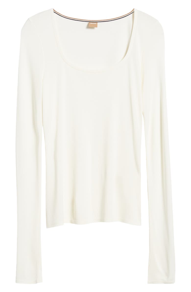 BOSS Etacha Long Sleeve Scoop Neck Top, Main, color, 