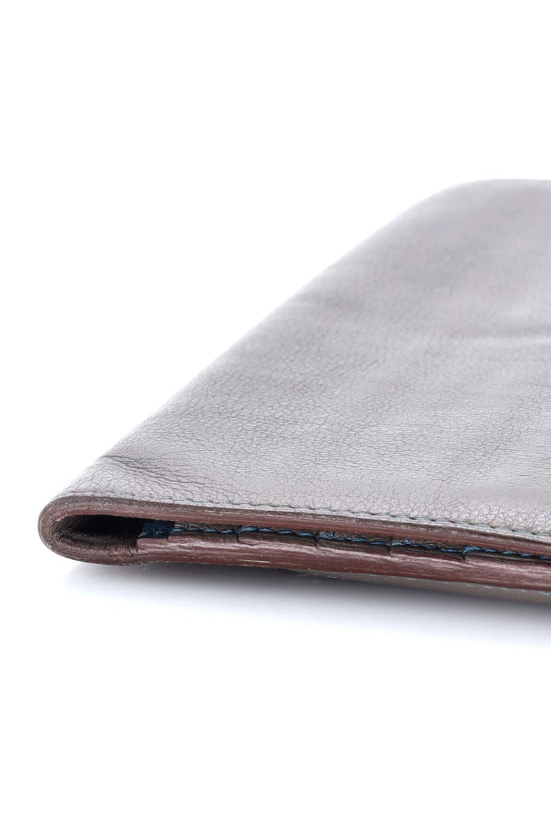 Dogon Recto Verso Wallet Leather, Alternate, color, Etain