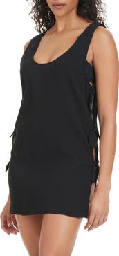 Sanctuary Side Tie Cotton Cover-Up Minidress