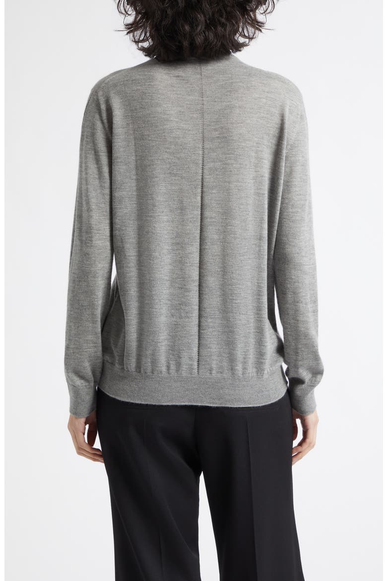 Beatrice Superfine Cashmere Turtleneck Sweater, Alternate, color, CULLEN GREY