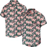 FOCO Men's FOCO Green Oakland Athletics Floral Linen Button-Up Shirt