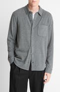 Vince Knit Button-Up Shirt Jacket