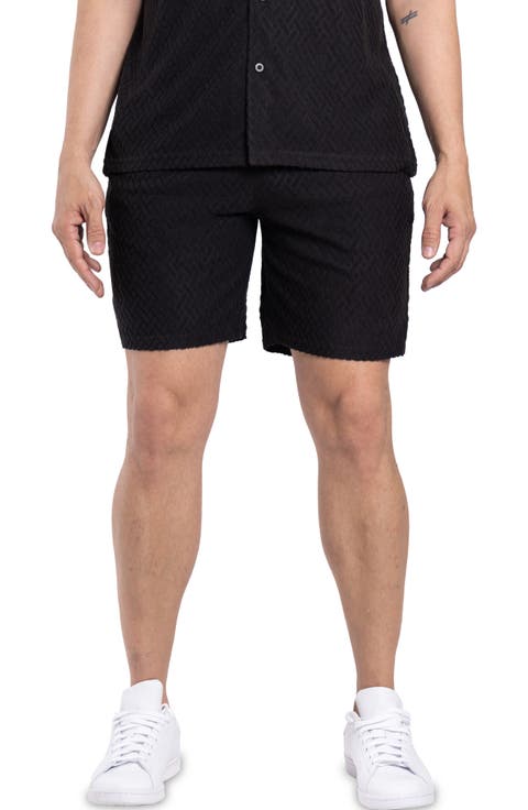 Casual Jacquard Terry Shorts