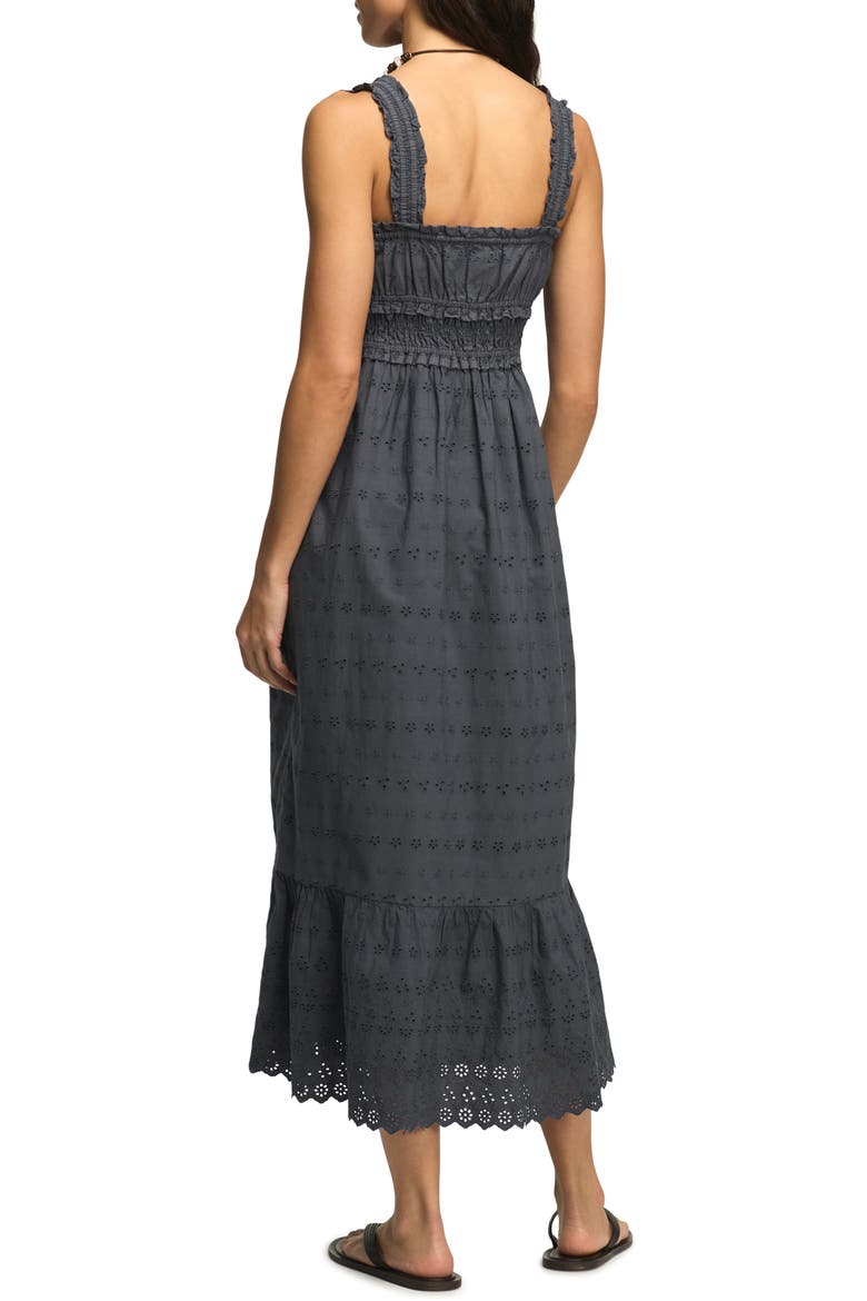 Schiffley Eyelet Lace Midi Sundress, Alternate, color, OMBRE BLUE