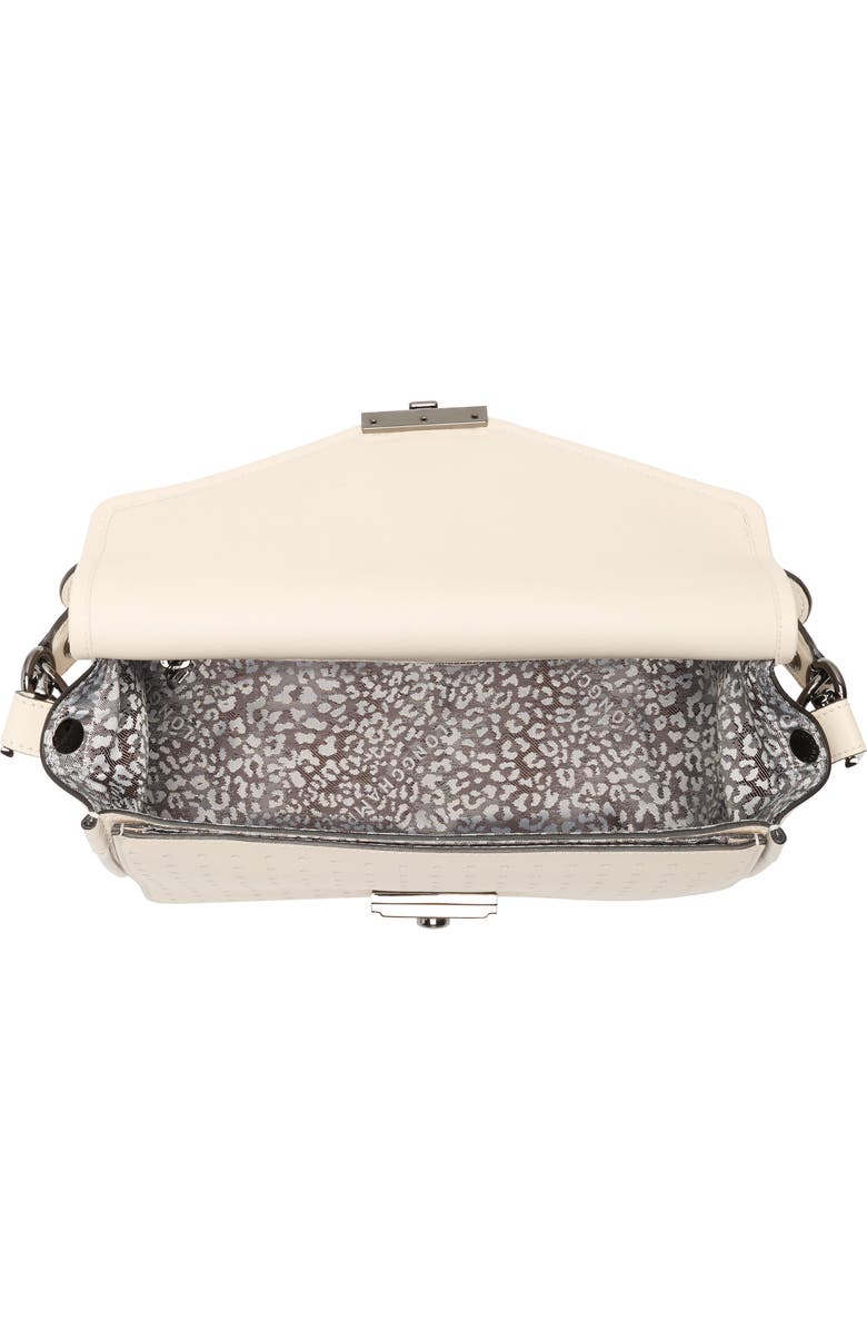 Longchamp Mademoiselle Medium Leather Satchel, Alternate, color, Ivory