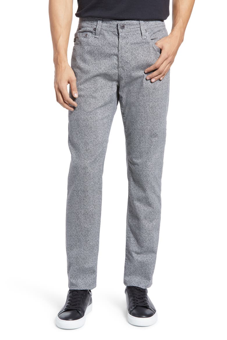 Tellis Herringbone Slim Fit Pants, Main, color, CAMINO FLORENCE