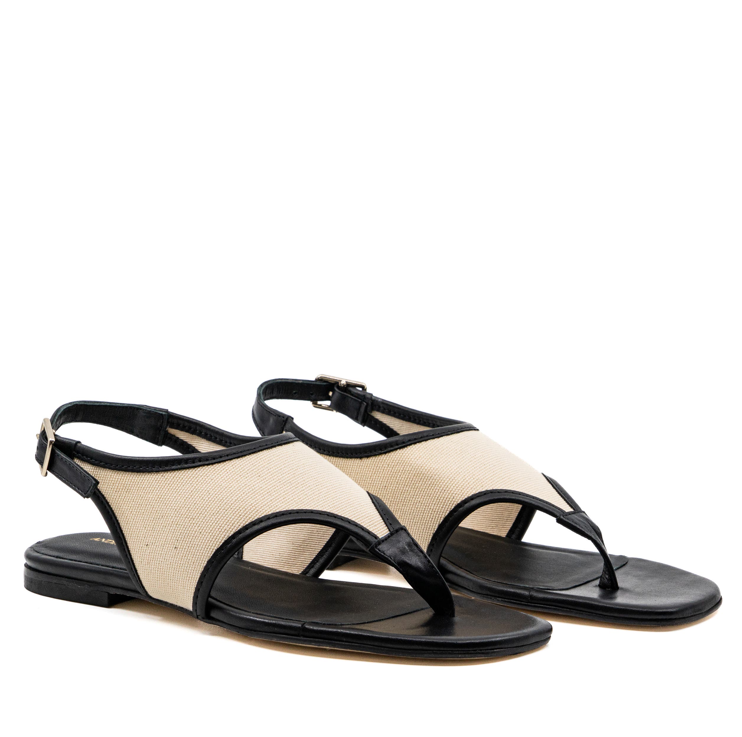 Dani  Canvas Flat Sandal - image 4