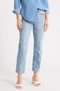 Good American Good Icon High Waist Straight Leg Jeans